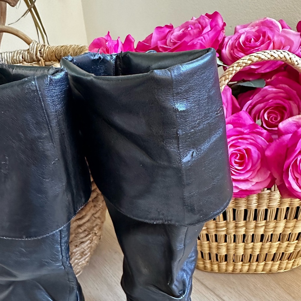 Black slouch boots GUESS size 9 - Picture 14 of 15